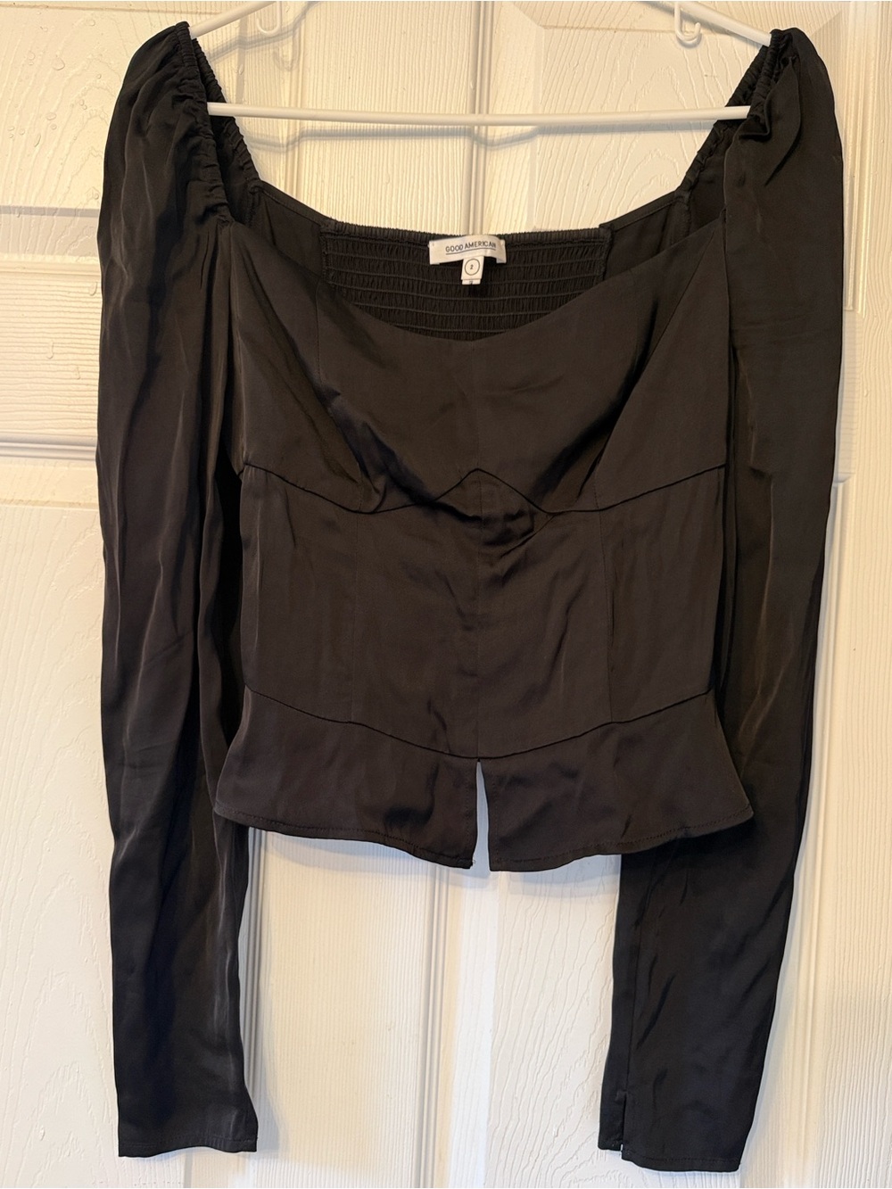 Good American black Blouse size 2 - Picture 2 of 4